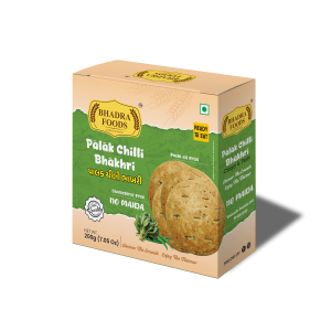 Palak Chilli Bhakhri